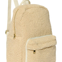 BAKPOKI STÓR - BEIGE MEÐ VASA