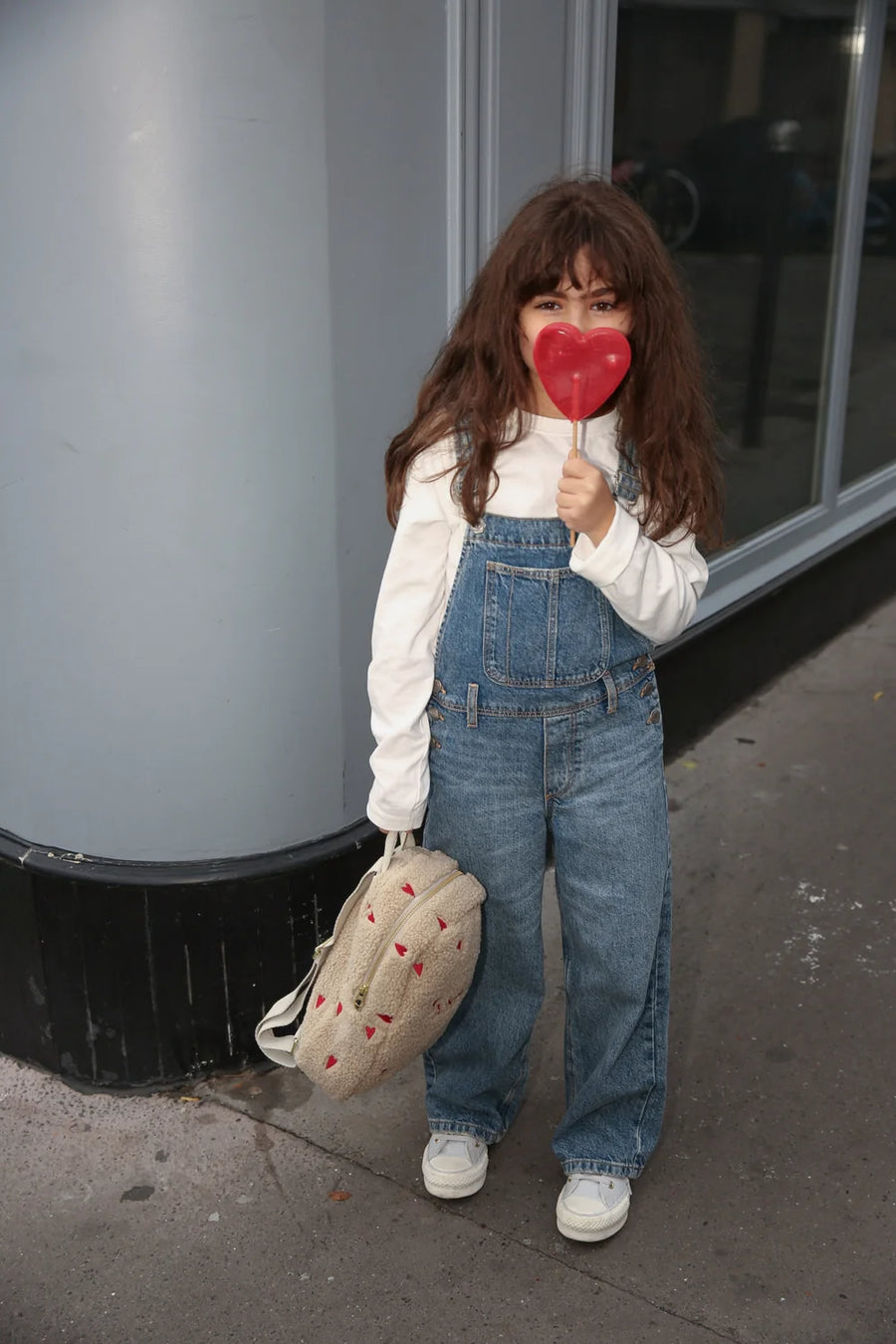 BAKPOKI - BEIGE MEÐ HJÖRTUM