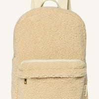 BAKPOKI STÓR - BEIGE MEÐ VASA