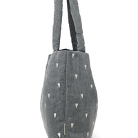 MÖMMUTASKA MEÐ HJÖRTUM - GREY DENIM