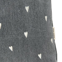 MÖMMUTASKA MEÐ HJÖRTUM - GREY DENIM